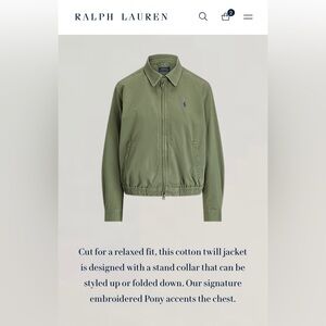 NWT Polo Ralph Lauren Olive Bomber Jacket Sz. XXL